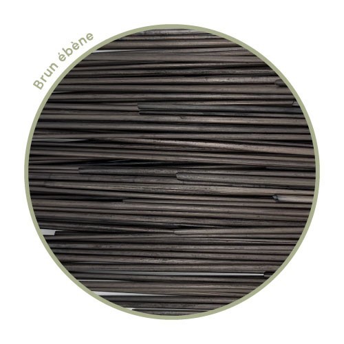 Zoom paille de seigle brun ébène