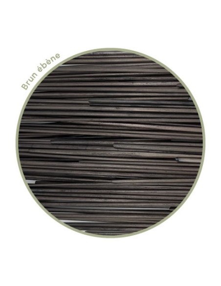 Zoom paille de seigle brun ébène