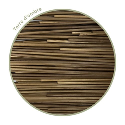 Zoom paille de seigle terre d'ombre