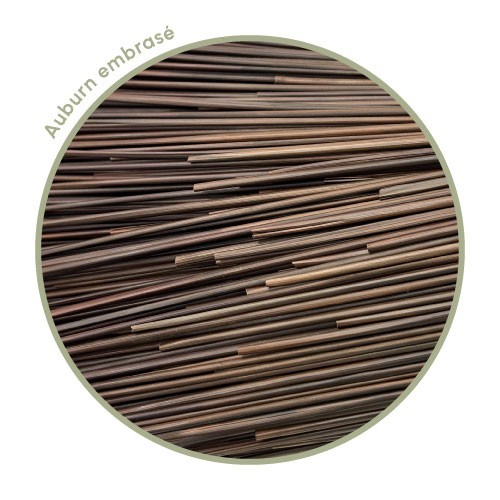 Blazing auburn rye straw