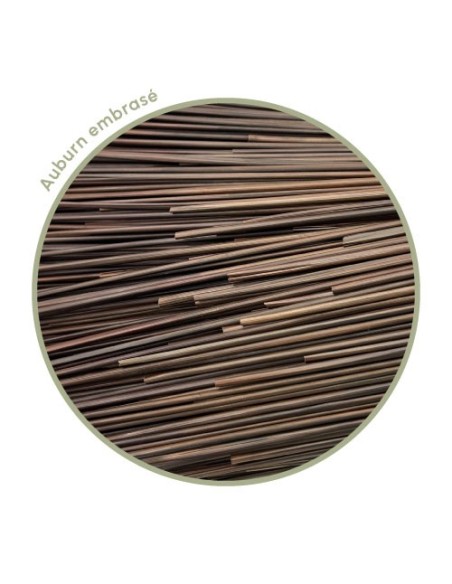 Blazing auburn rye straw