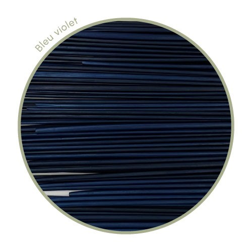 Zoom paille de seigle bleu violet