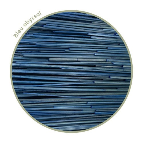 Zoom paille de seigle bleu abyssal