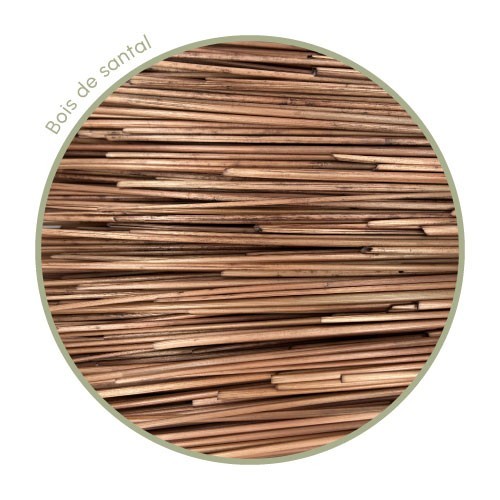 Zoom paille de seigle bois de santal