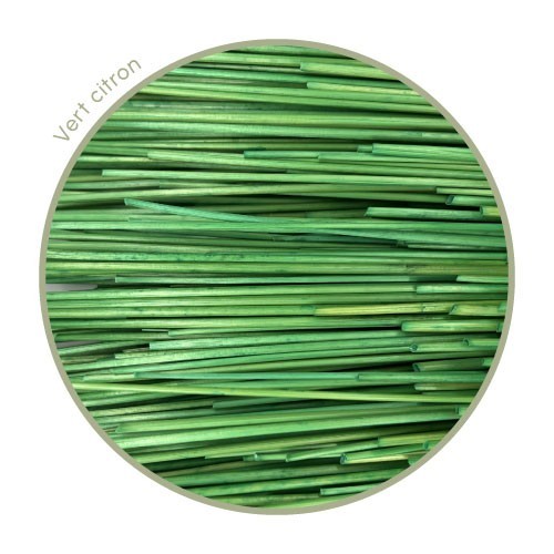 lime green colored rye straw