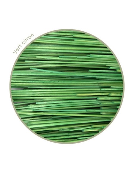 lime green colored rye straw