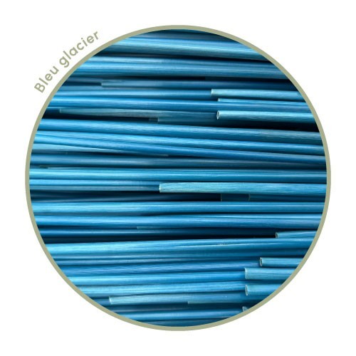 Zoom paille de seigle bleu glacier