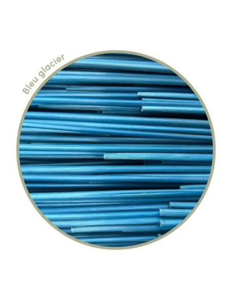 Zoom paille de seigle bleu glacier