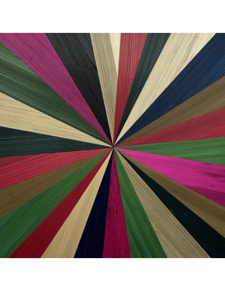 Multicolored rye straw