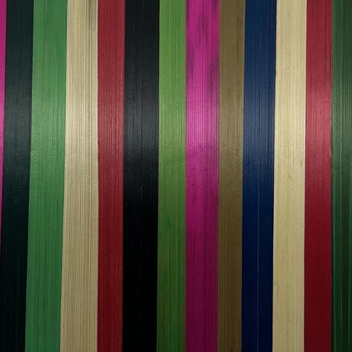 Multicolored rye straw