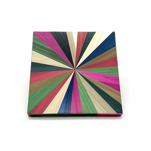 Multicolored rye straw