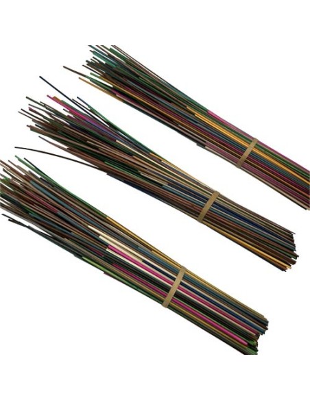 Multicolored rye straw