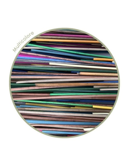 Zoom paille de seigle multicolore