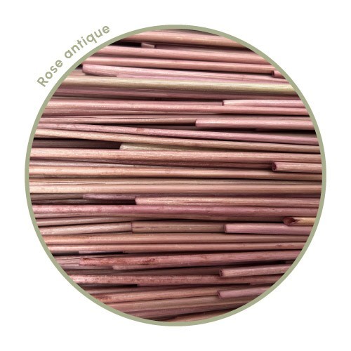 Antique Pink Rye Straw for Straw Marquetry