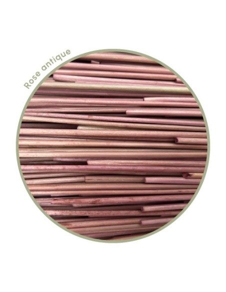 Antique Pink Rye Straw for Straw Marquetry