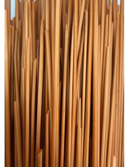 Rye straw for straw marquetry – Amber Orange